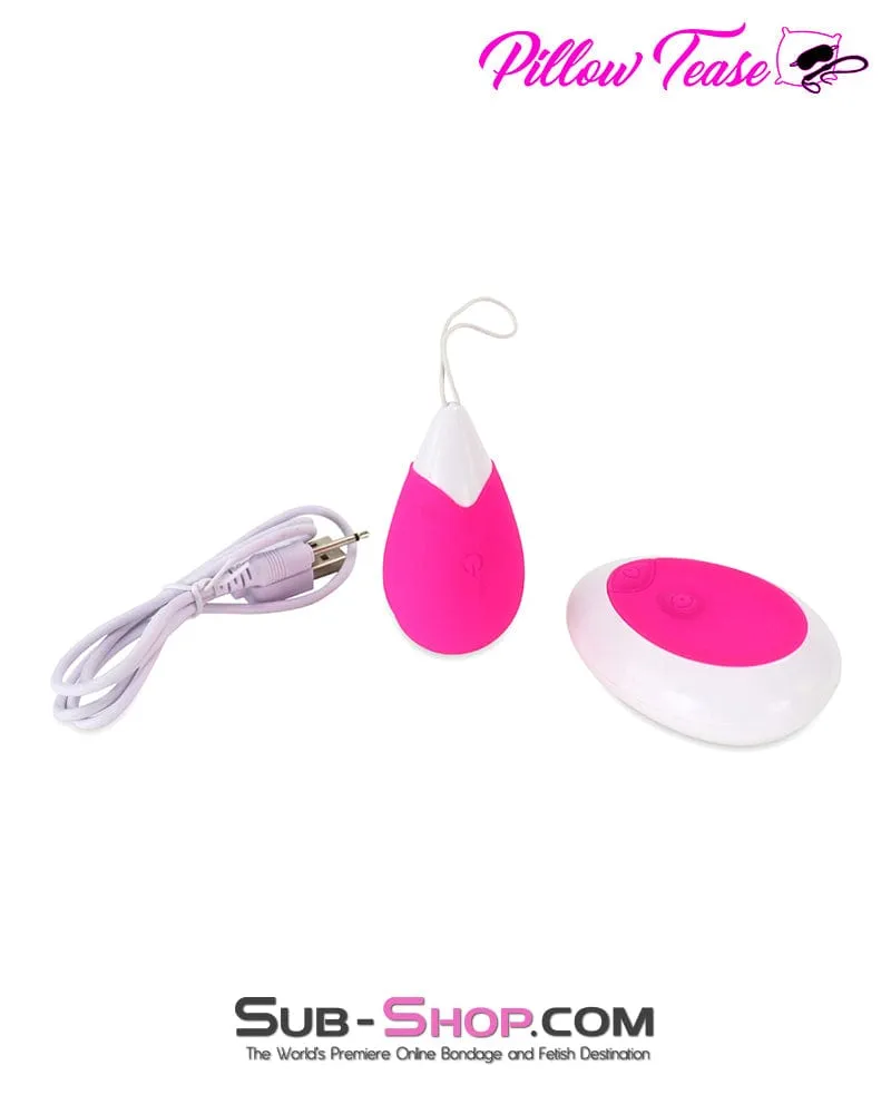 0321M      Rechargeable Sweetheart Pink Wireless Vibrating Sex Egg