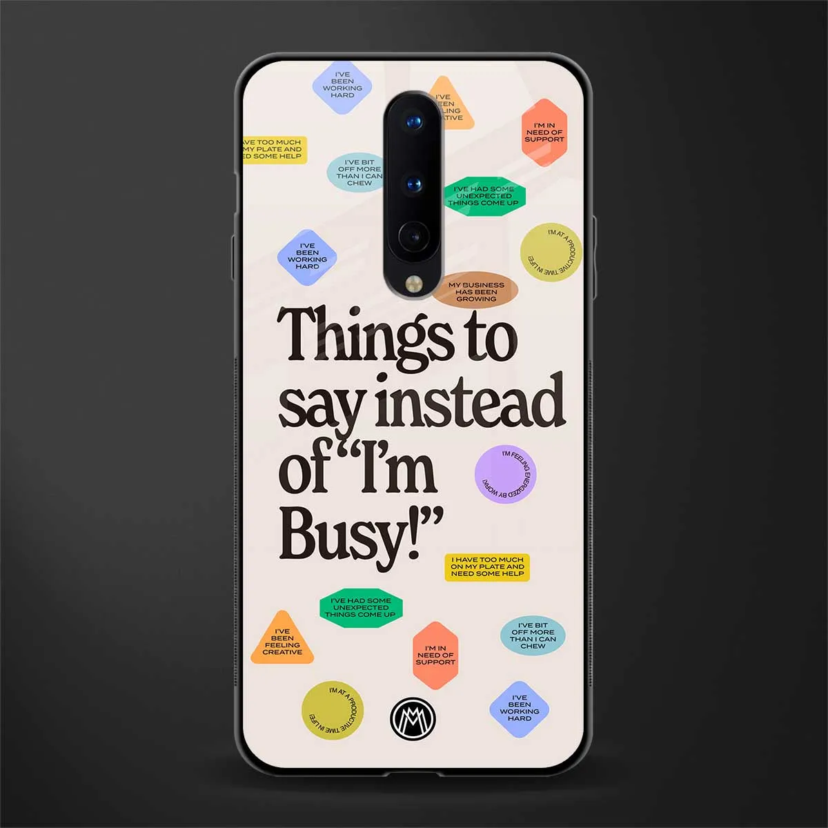 10 Things To Say Phone Case for OnePlus 8 | Glass Case