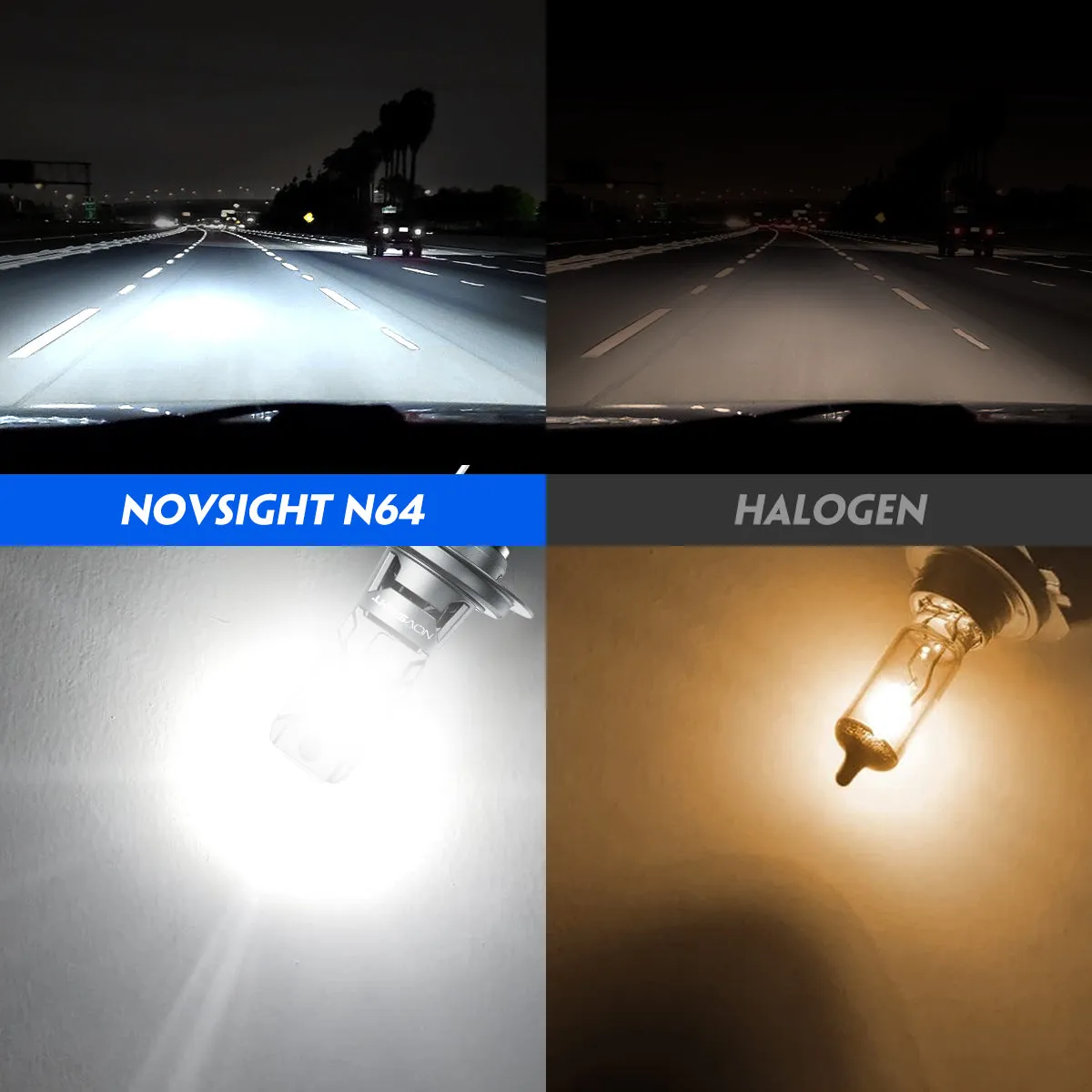 1:1 Mini Size Series Wirelress | H7 LED Bulbs Headlight Plug and Play | 2 Bulbs