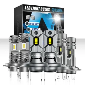 1:1 Mini Size Series Wirelress | H7 LED Bulbs Headlight Plug and Play | 2 Bulbs