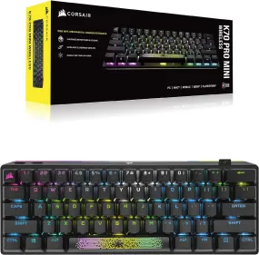 [12月聖誕優惠] Corsair K70 PRO MINI Wireless 60% Mechanical Keyboard CHERRY MX Red Axis Key Switch with RGB Backlight - Black CH-9189010-NA