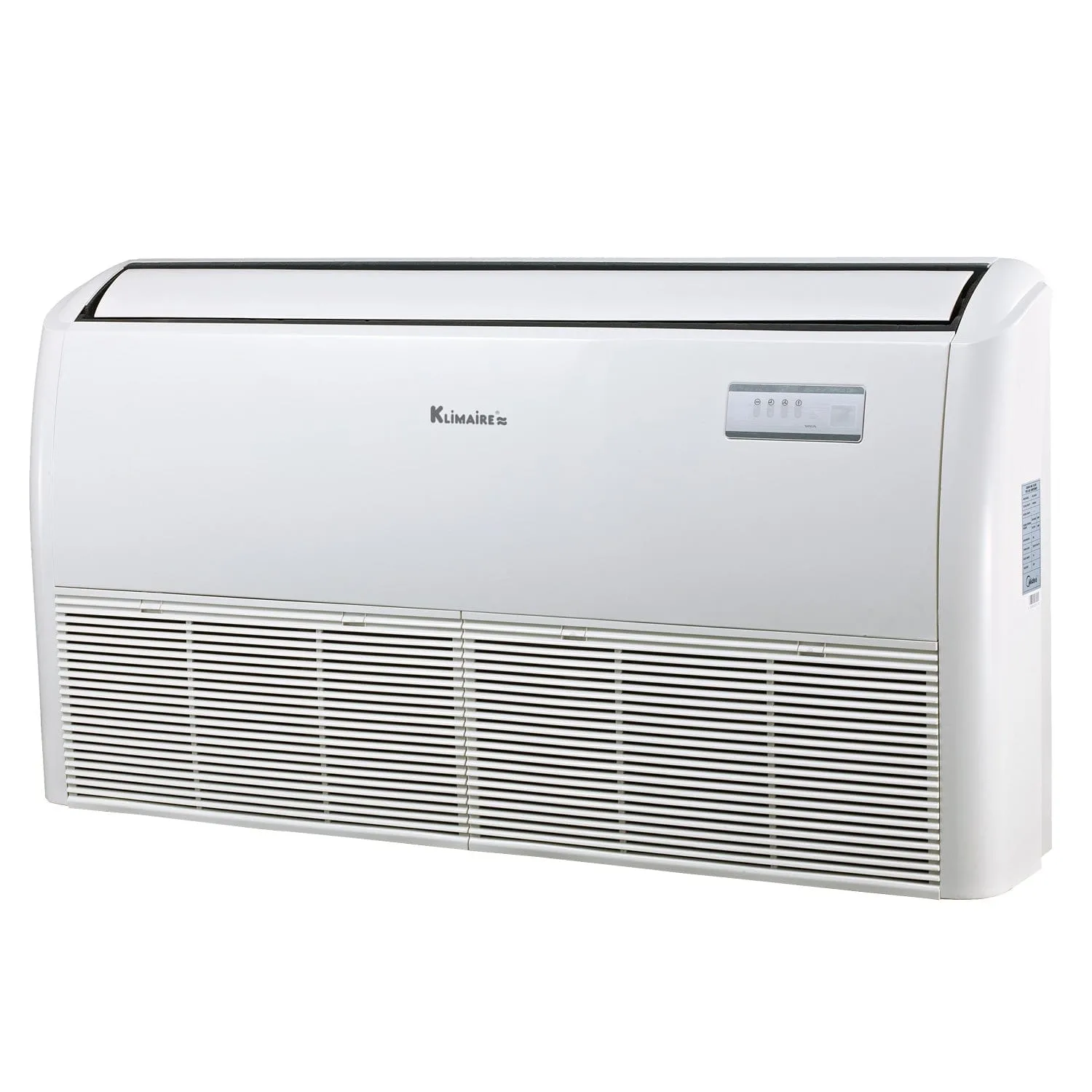 18,000 Btu 23 SEER2 Klimaire Floor-ceiling Ductless Mini-split Inverter Air Conditioner Heat Pump System 220V