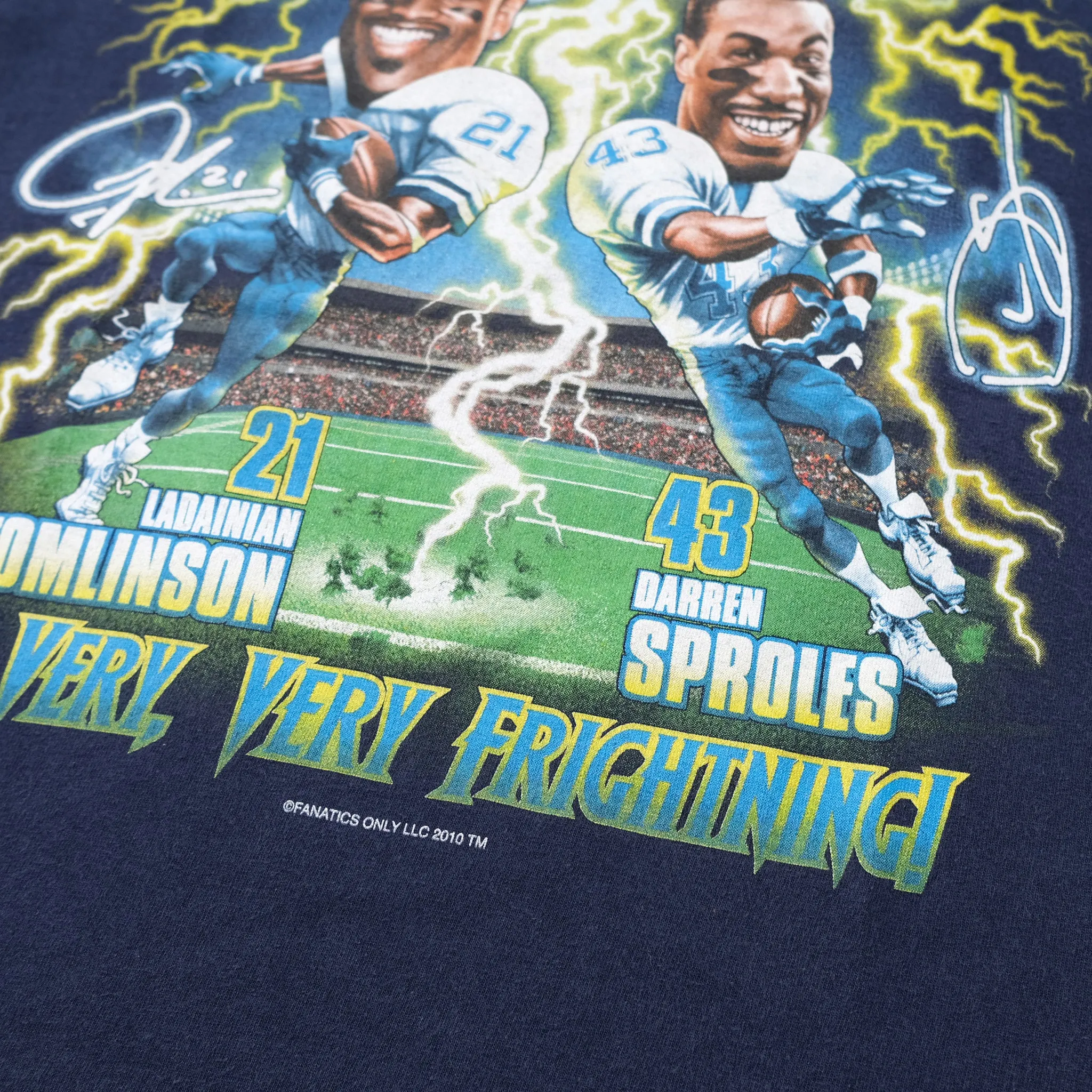 2010 San Diego Chargers T-Shirt Medium