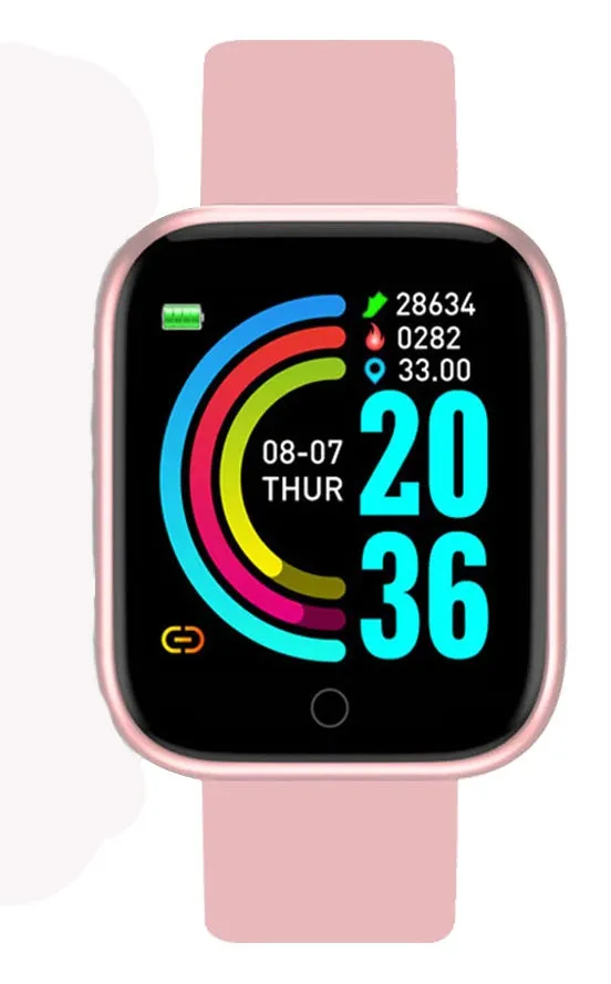 2020 Men/Women Sport Watch Heart Rate Blood Pressure Waterproof Smart Bracelet For Android Smart Phone - Black / White / Pink