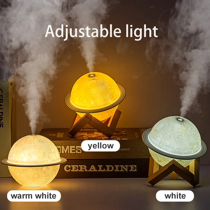 2021 Ultrasonic Mini Air Humidifier 200ML Aroma Essential Oil Diffuser for Home Car USB Fogger Mist Maker with LED Night Lamp