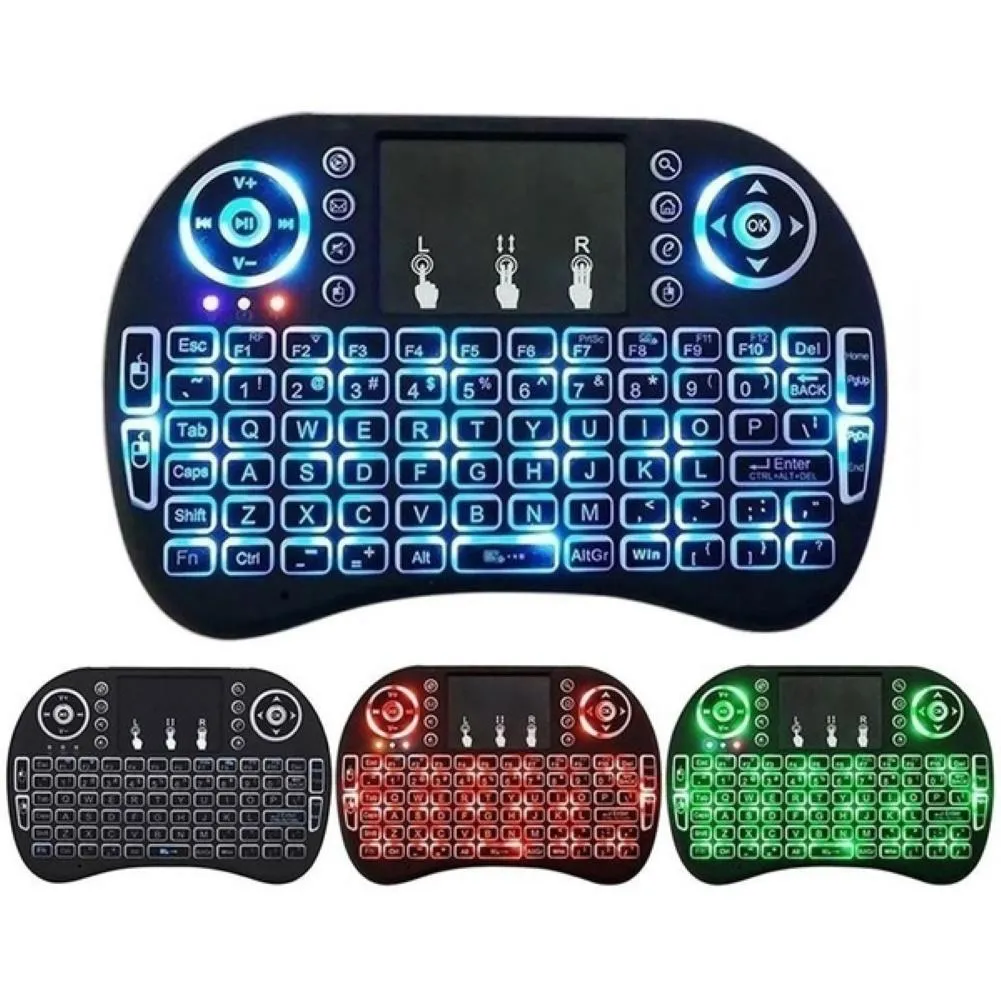 2.4GHz 3 Colour Backlight Mini Wireless Keyboard (for Android TV, Computer and more)