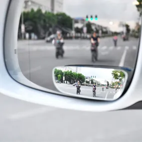 2pcs Car Mirror 360 Degree Wide Angle Convex Blind Spot Mirror Parking Auto Motorcycle Rear View Adjustable Mirror Accessories