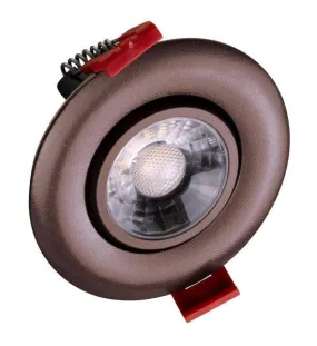 3-inch LED Gimbal Recessed Downlight in Oil-Rubbed Bronze, 2700K