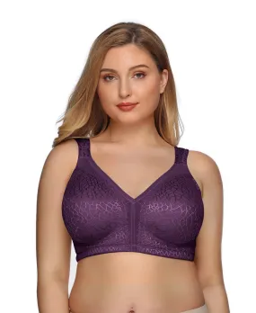 355 Full Figure Minimizer Bra Purple