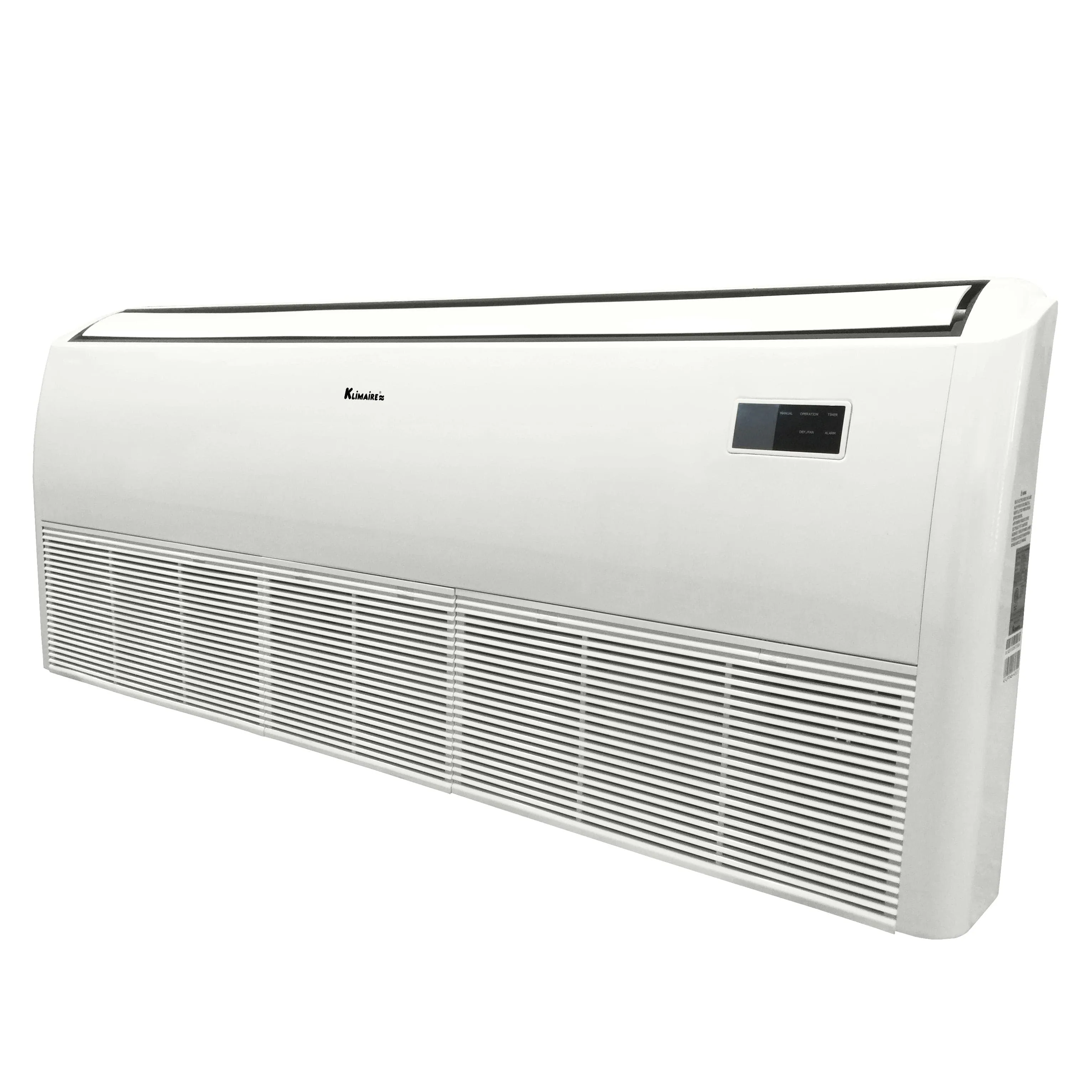 36,000 Btu 19 SEER2 Klimaire Light Commercial Floor-ceiling Ductless Mini-split Inverter Air Conditioner Heat Pump System 220V