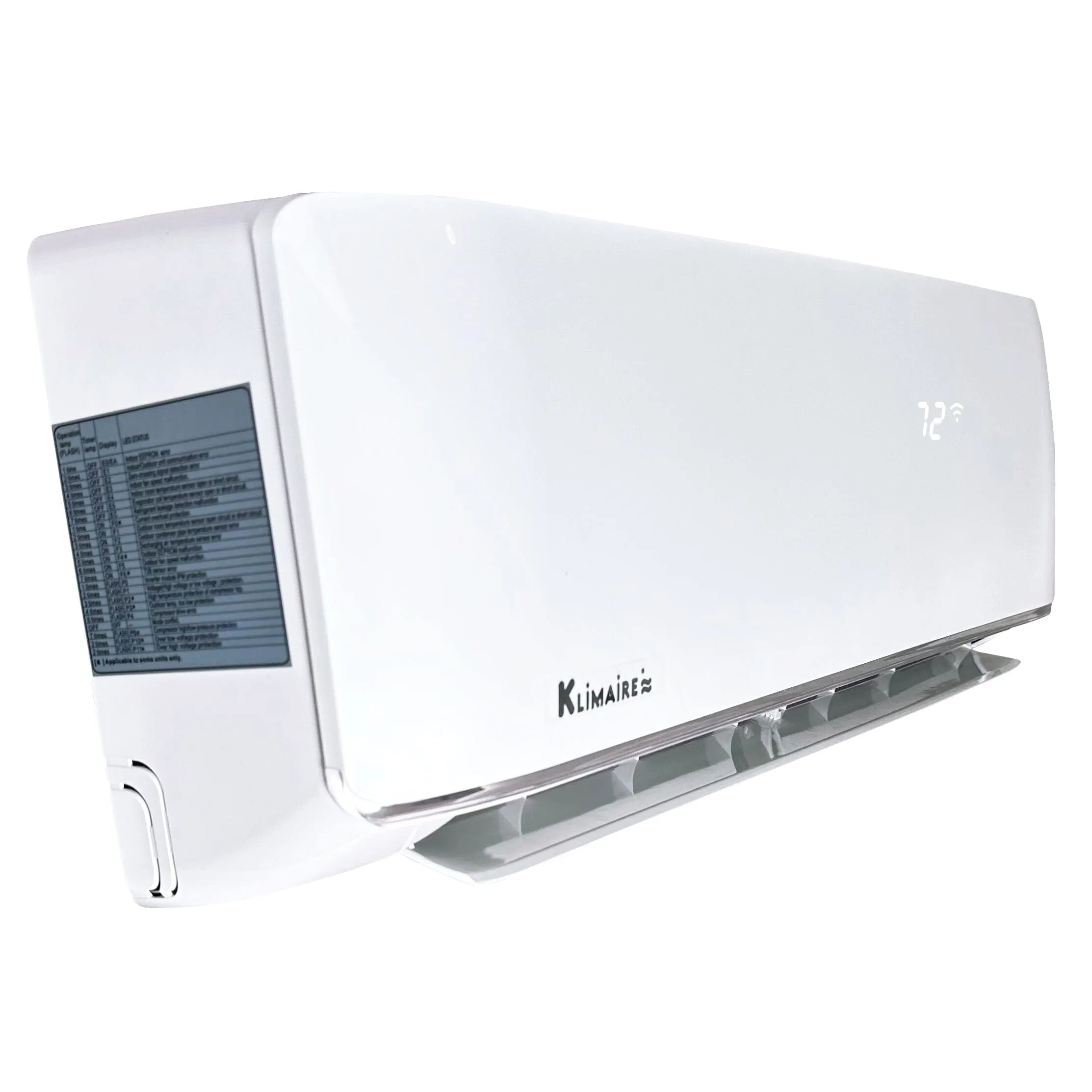 4-Zone Klimaire 21.1 SEER2 Multi Split Wall Mount Floor-ceiling Air Conditioner Heat Pump System 12 12 12 18