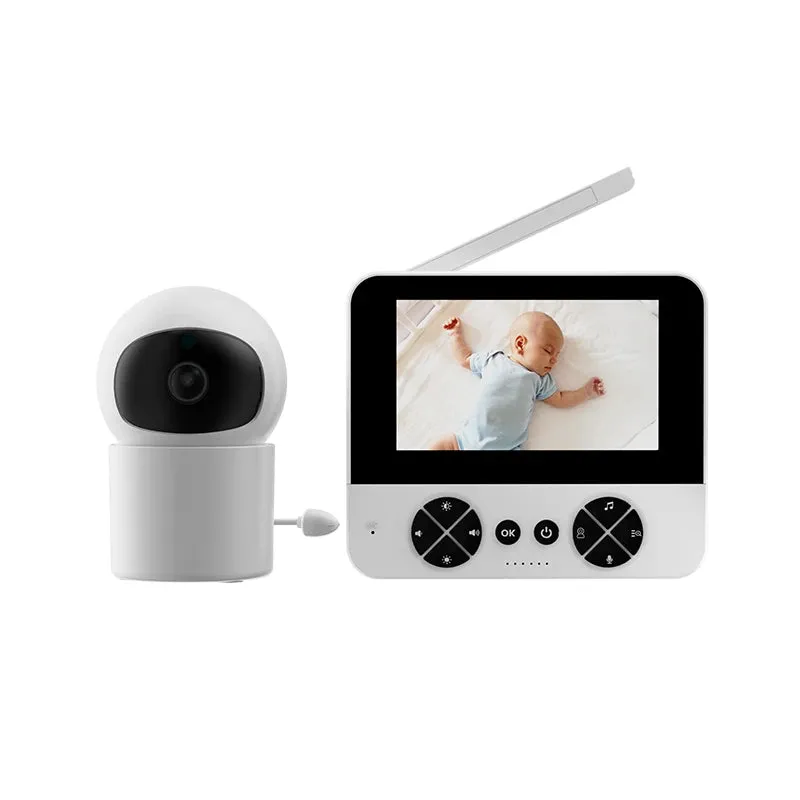 4.3 "video baby monitor with gimbal camera 2.4G wireless two-way audio night vision crying temperature detection security camera