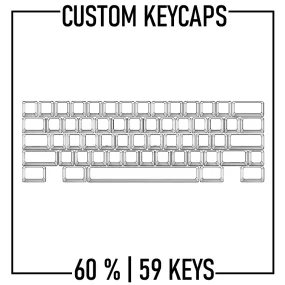 60% Keyboard Custom Keycaps ( ANSI | 59 Keys )