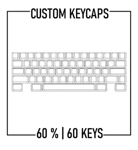 60% Keyboard Custom Keycaps ( ANSI | 60 Keys )