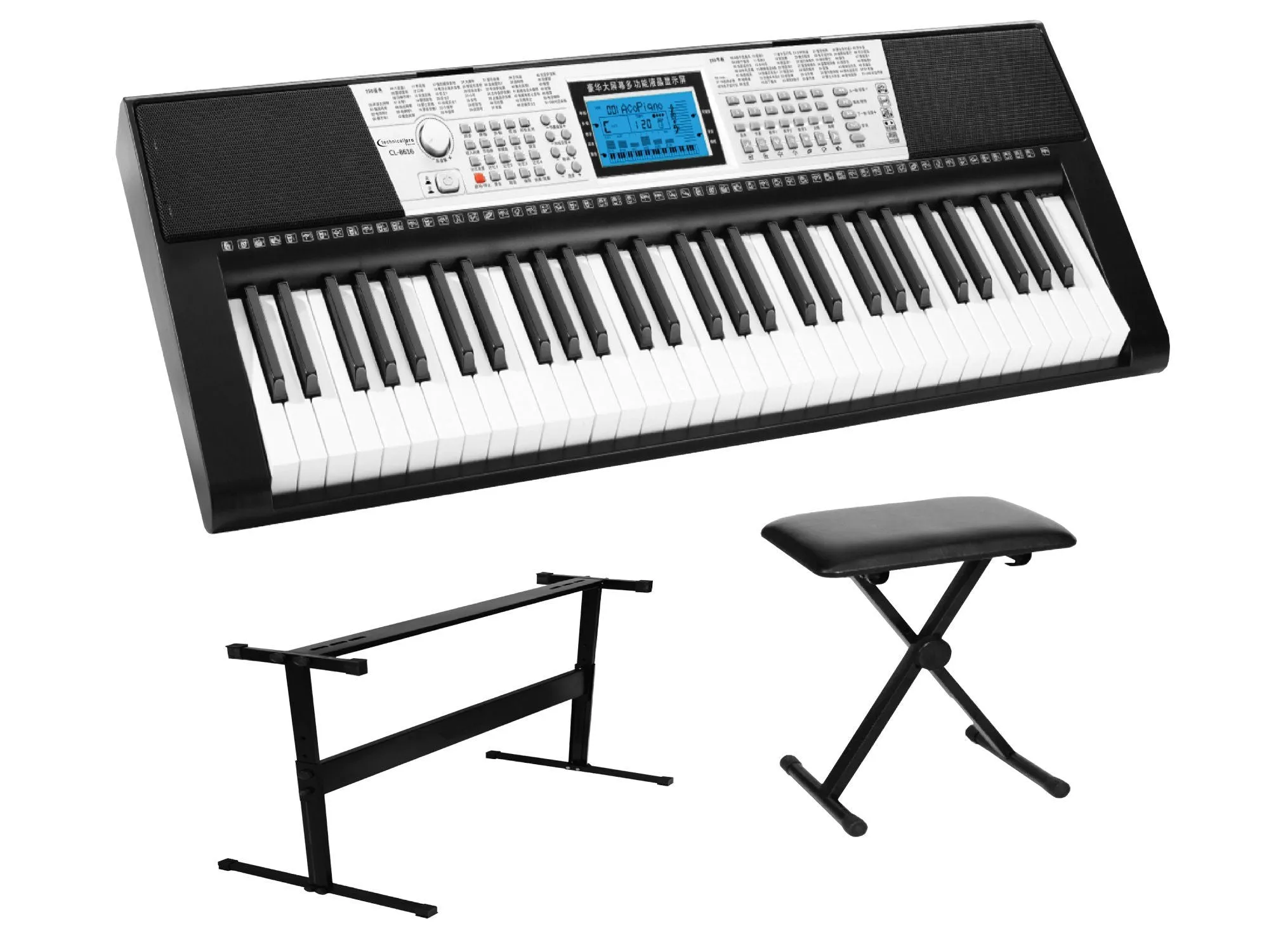 61 Keys Electric Piano Learning Keyboard Bundle