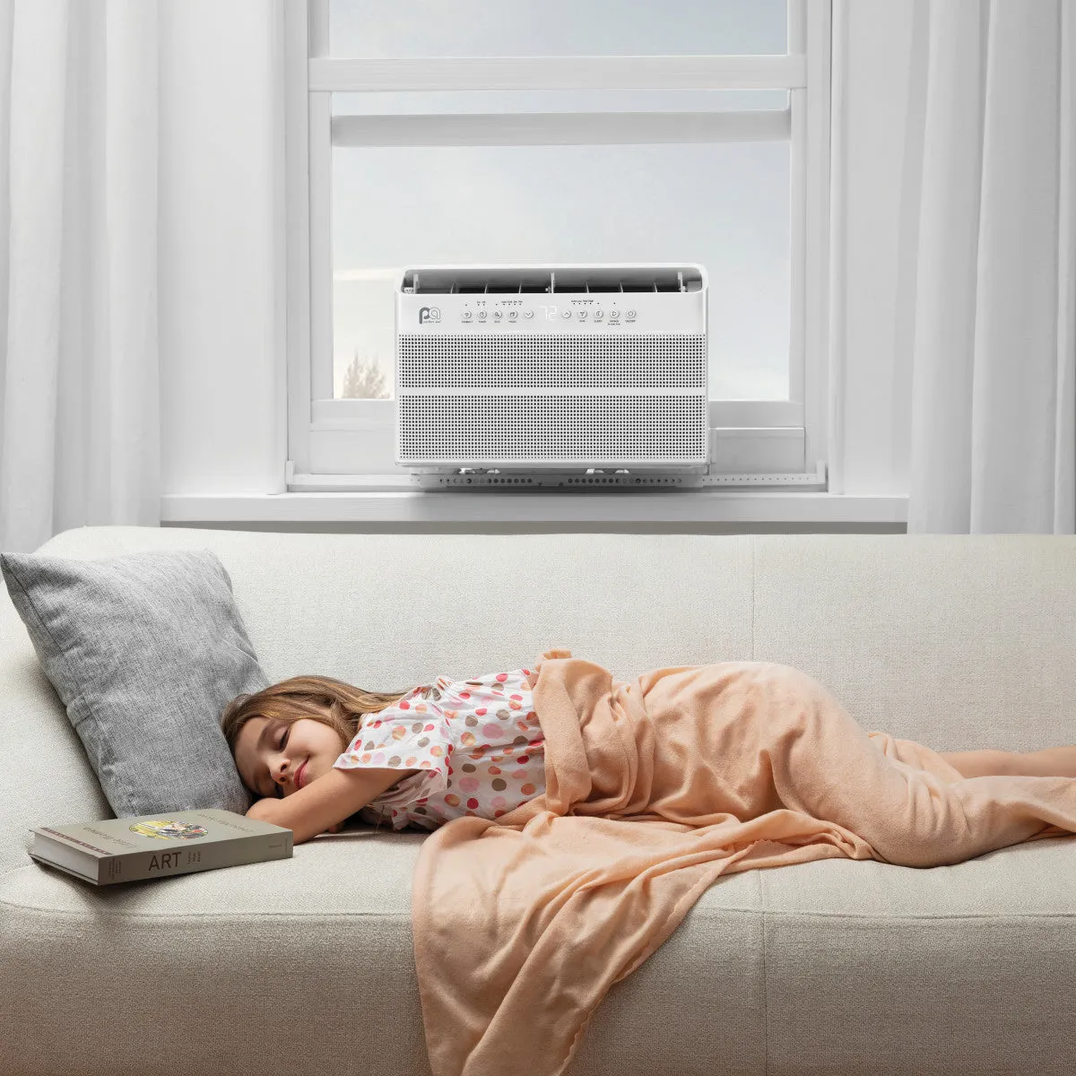 8,000 BTU 115V Energy Star U-Shaped Inverter Window Air Conditioner with Wireless Smart Controls