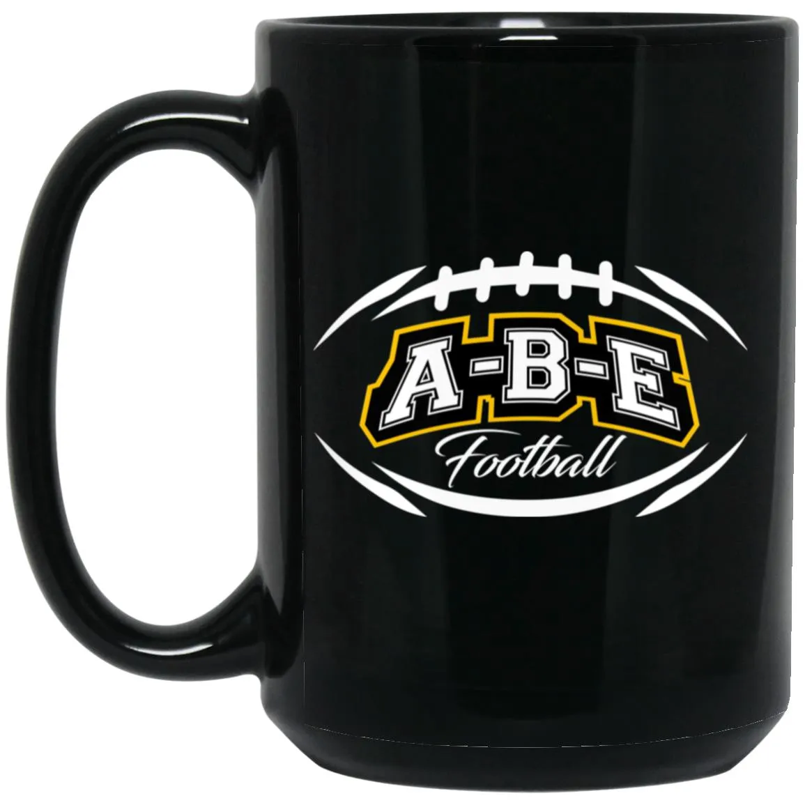 A-B-E Football - 15oz Black Mug