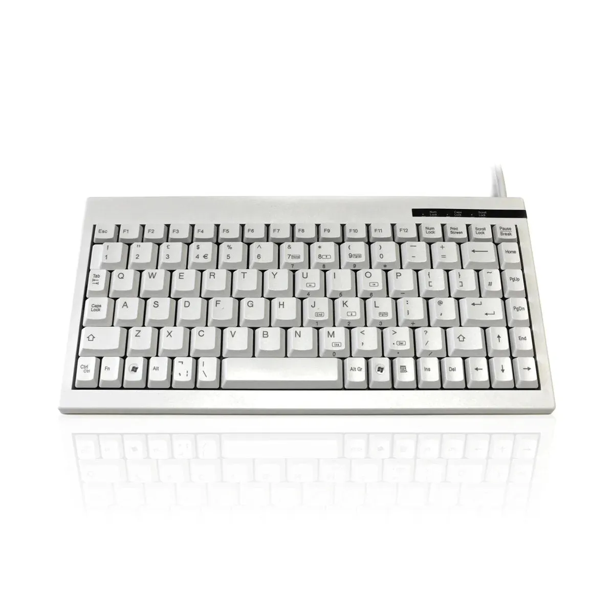 Accuratus KYBAC595 USB Professional Mini Keyboard in White