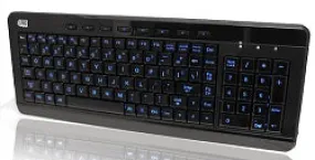 Adesso 3-Color Illuminated Compact Multimedia Keyboard