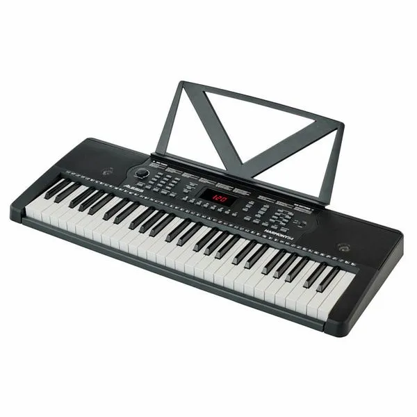 Alesis Harmony 54 Electronic Digital 54 Key Keyboard with Synth Action Built-In Speakers 3.5mm Audio Input / Output and 300 Sound Presets (Microphone Included)