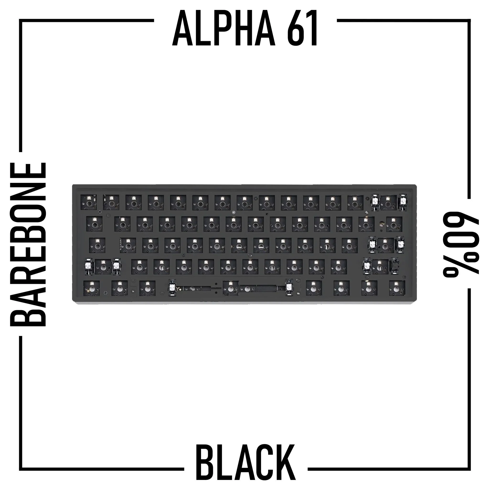 Alpha 61 - 60% Wireless Mechanical Keyboard Barebone Kit