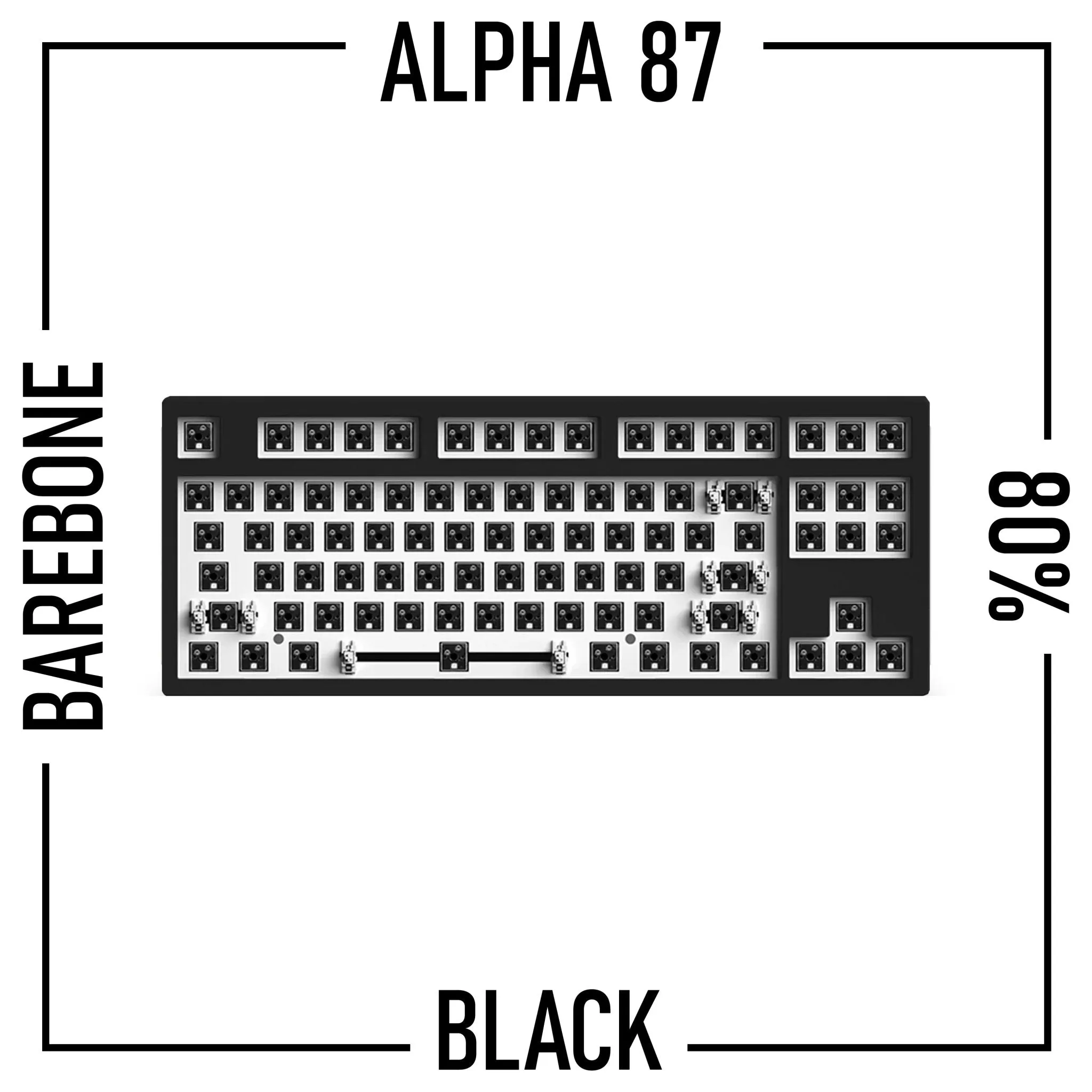 Alpha 87 - 80% TKL Wireless Mechanical Keyboard Barebone Kit