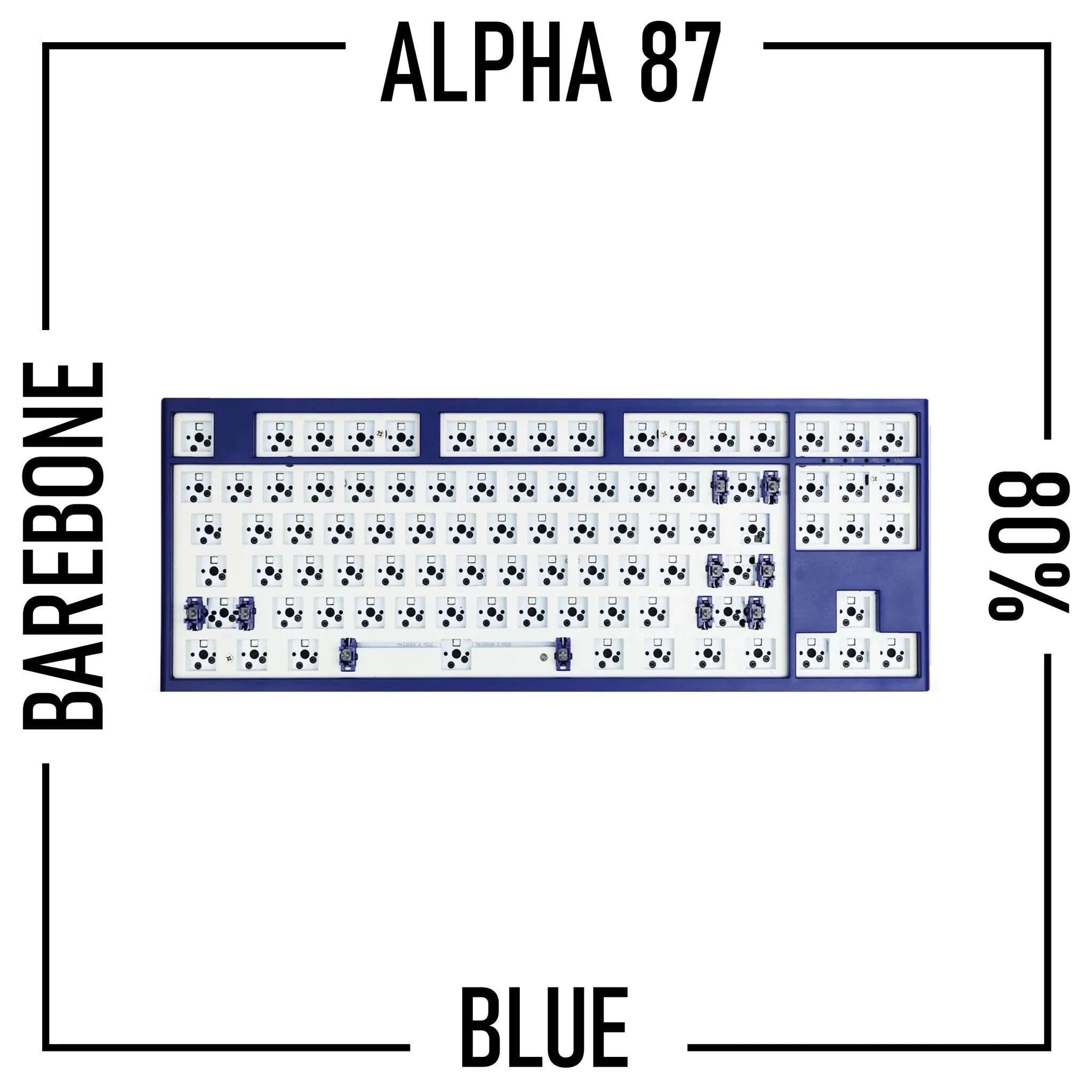 Alpha 87 - 80% TKL Wireless Mechanical Keyboard Barebone Kit