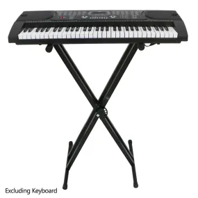 AMYOVE Dual-Tube X-Shape Q-2xc Electronic Organ Stand Keyboard Bracket Foldable Rack