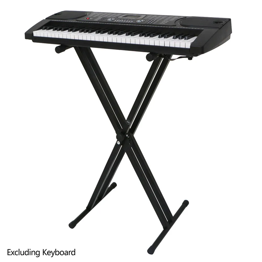 AMYOVE Dual-Tube X-Shape Q-2xc Electronic Organ Stand Keyboard Bracket Foldable Rack