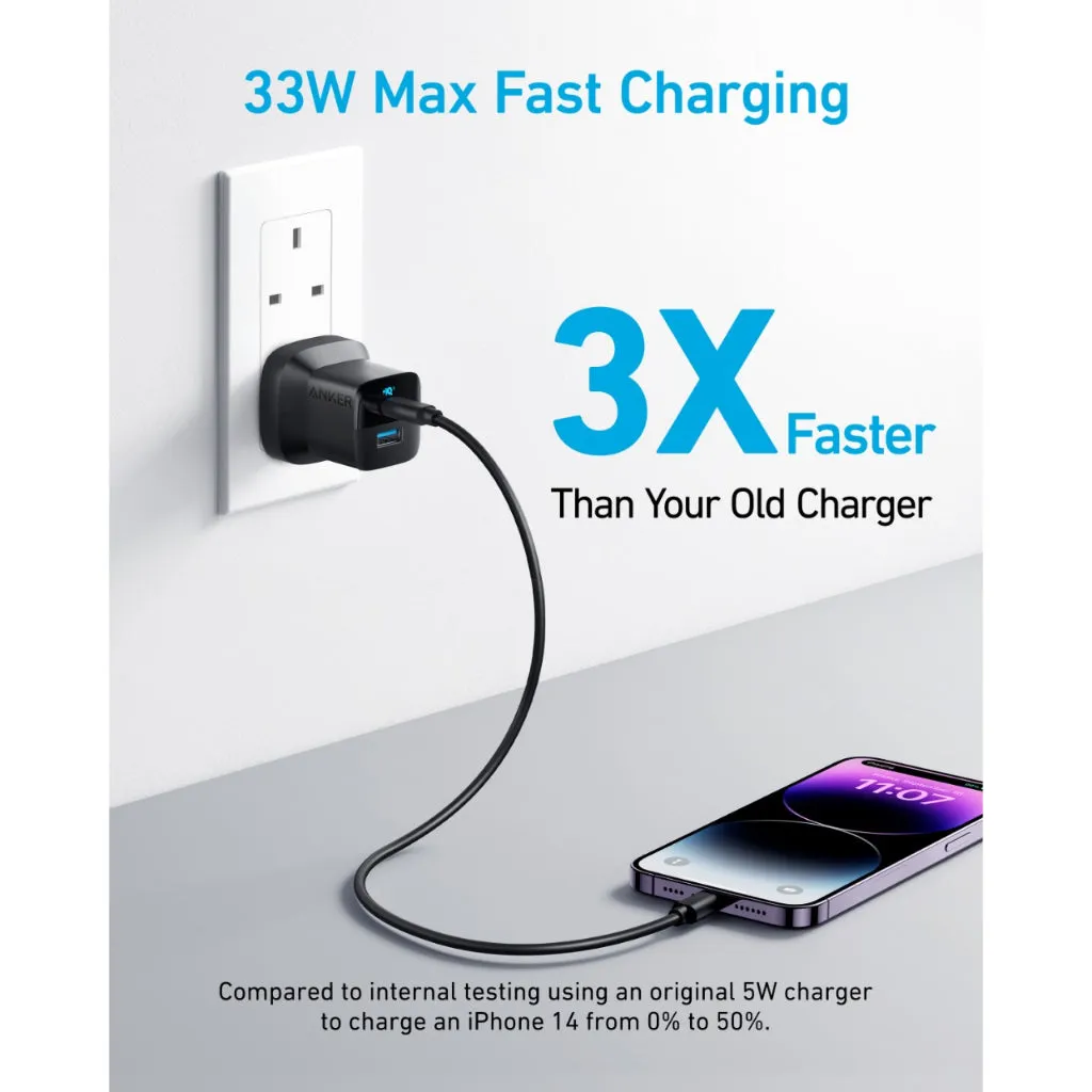 Anker 323 Type C Charger Fast Charging (33W) A2331