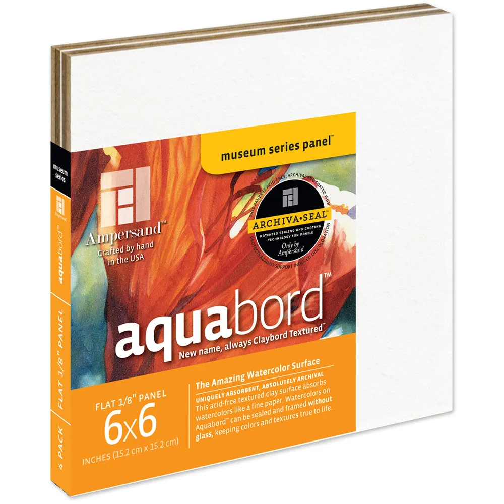 Aquabord™ 1/8th Inch Flat Artist Panel, Various Sizes (Ampersand)