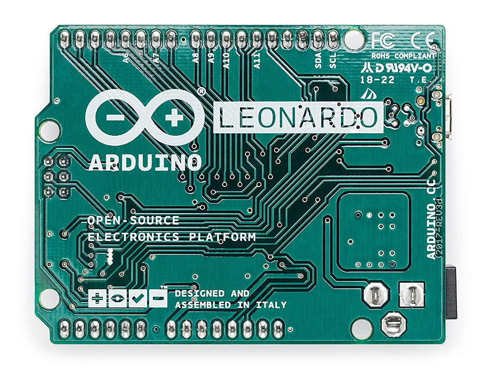 Arduino Leonardo with Headers