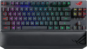 ASUS ROG Strix Scope RX TKL Wireless Deluxe,PBT Keycaps, RGB, Wrist Rest, Black