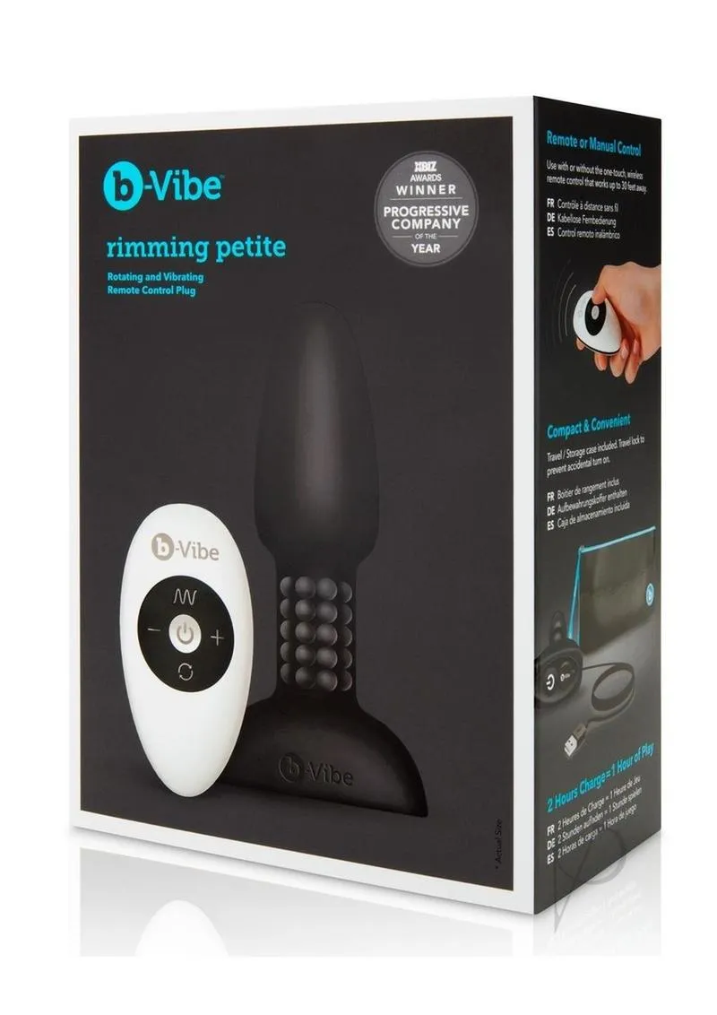 B-vibe Rimming Petite Black