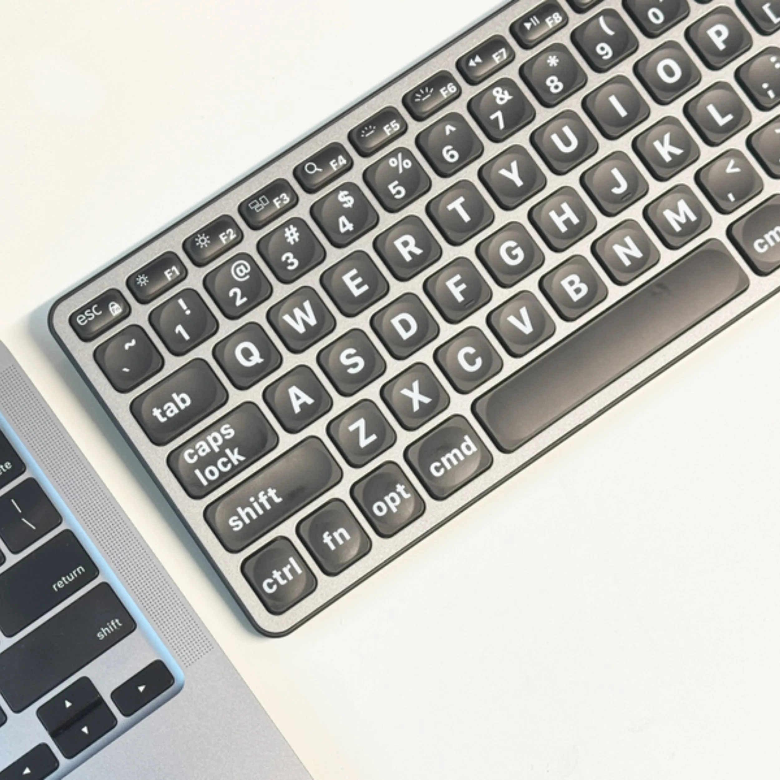 Backlit Large Print Keyboard For Mac with Dual USB A / C