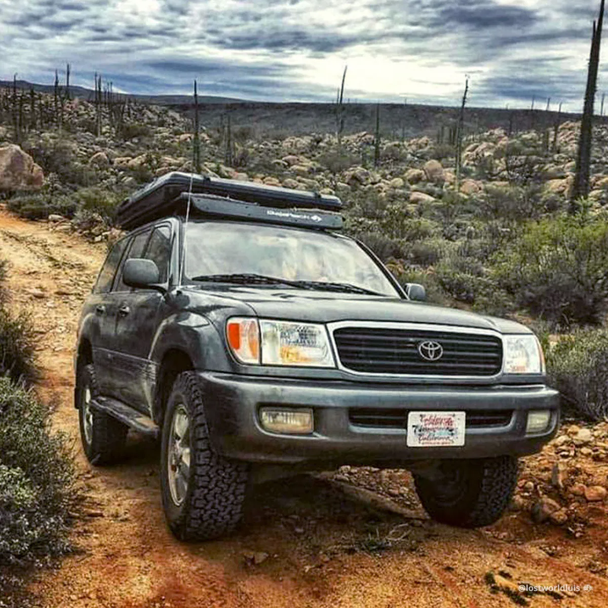 BajaRack Utility Flat Rack With Sunroof Cutout For Land Cruiser 100 Series