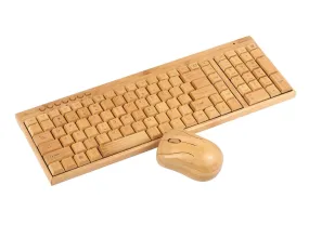 Bamboo Wireless Keyboard & Mouse Combo Set