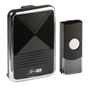 Black Wireless (80m Range) Plug-In Door Chime