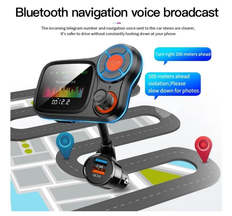 Bluetooth Fm Transmitter Car Kit Car Bluetooth Receiver