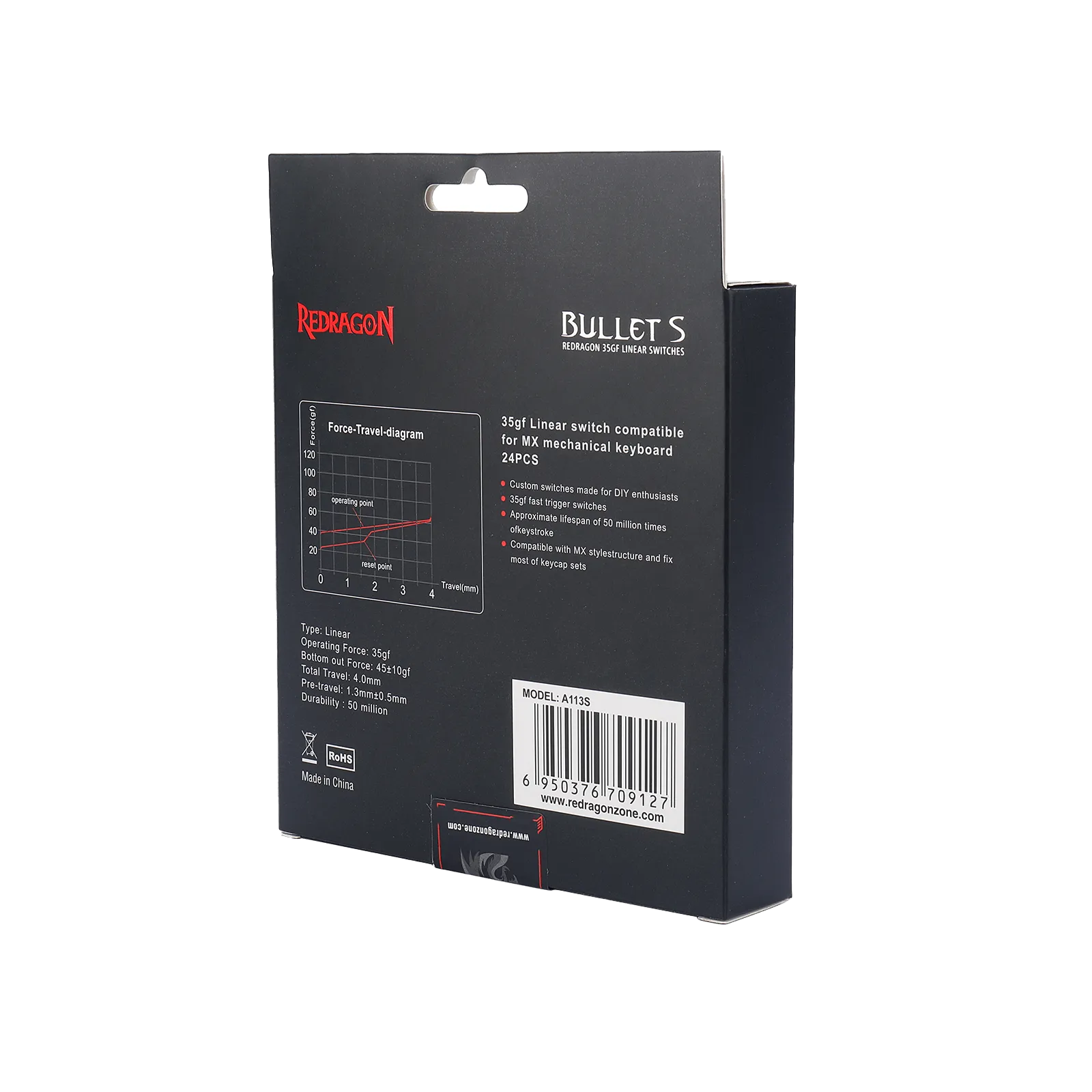 BULLET-S A113 Linear Mechanical Switch (24 pcs Switches)