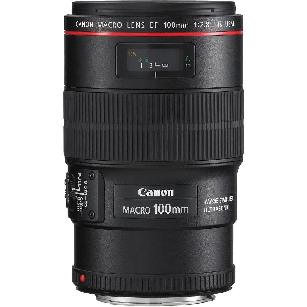 Canon EF 100mm F/2.8L Macro is USM Lens for Canon 6D, 5D Mark IV, 5D Mark III, 5D Mark II, 6D Mark II, 5Dsr, 5Ds, 1Dx, 1