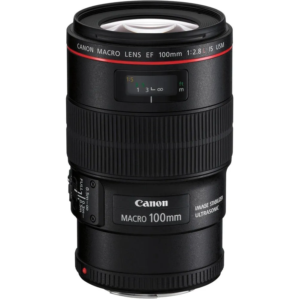 Canon EF 100mm f/2.8L Macro is USM Lens for Canon EF Mount   Accessories (International Model with 2 Year Warranty)