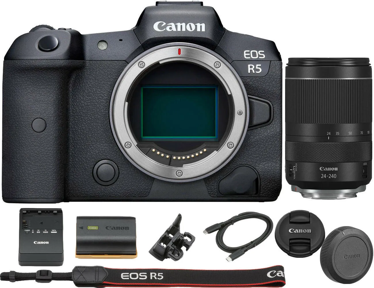 Canon EOS R5 Mirrorless Digital Camera with Canon RF 24-240mm f/4-6.3 IS USM Lens