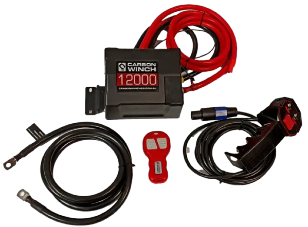 Carbon Offroad 12V Winch Control Box V2 | Complete with Wireless Controller