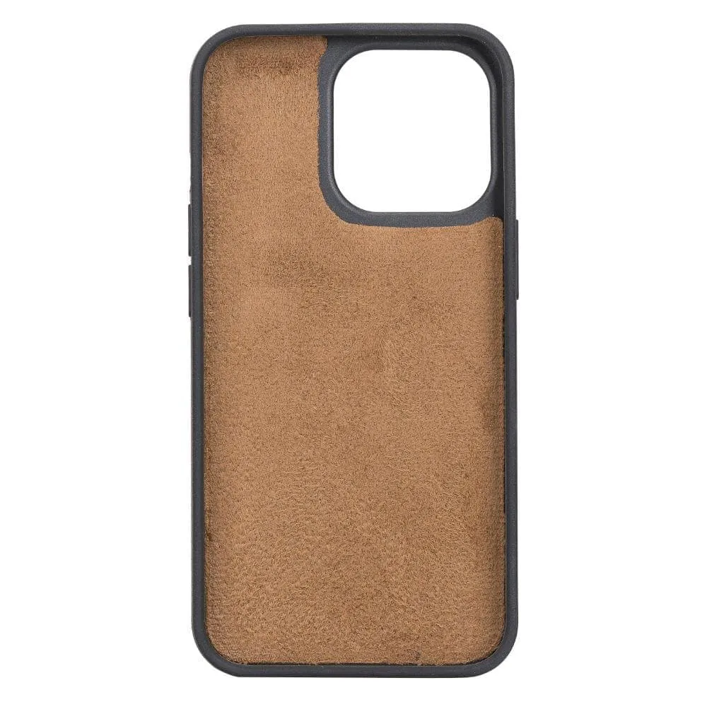 Carter iPhone 13 Mini Detachable Wallet Case, Rustic Tan