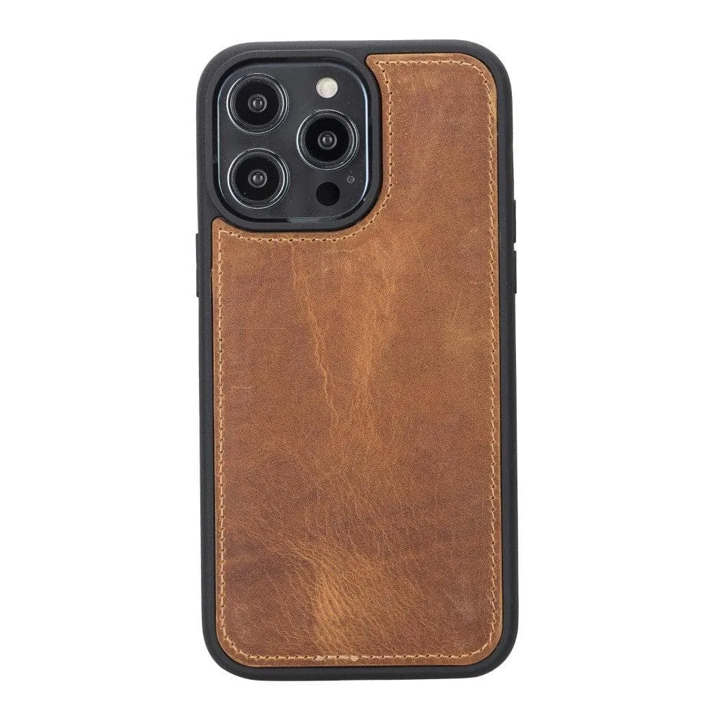 Carter iPhone 14 Plus Detachable Wallet Case, Antique Mocca