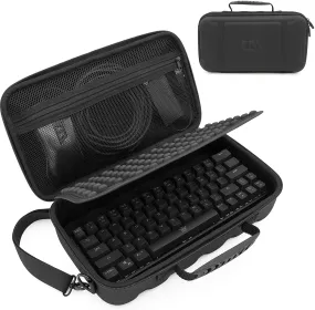 CASEMATIX 60% Keyboard Case Compatible with Razer Huntsman Mini, HK Gaming GK61, KEMOVE Snowfox, DIERYA DK61E & More 61 Keys up to 11.5"