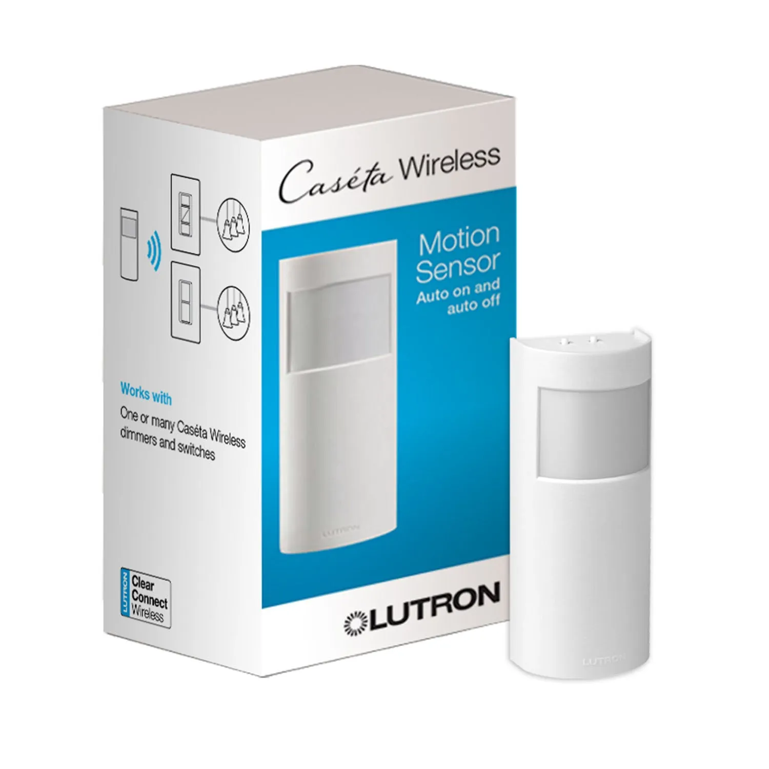 Caseta Wireless Wall Occupancy/Vacancy Sensor PIR, White