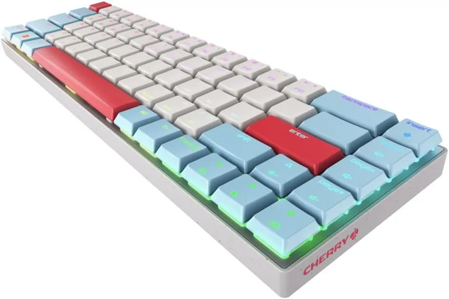 CHERRY MX-LP 2.1 65% RGB LOW PROFILE 紅軸 (白色)小巧無線遊戲械式鍵盤 G80-3860LVAEU-0