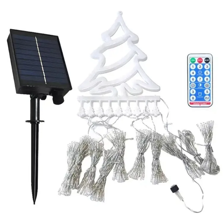 Christmas Tree Waterfall Lights Solar LED Strip #6953